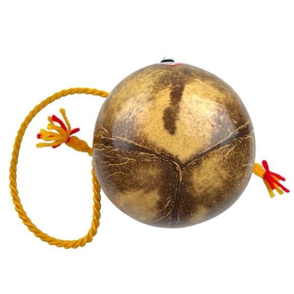 Vintage Kitschy Bahamas Coconut Purse Bank Tiki Folk Art Souvenir Novelty Bag - Picture 7 of 9